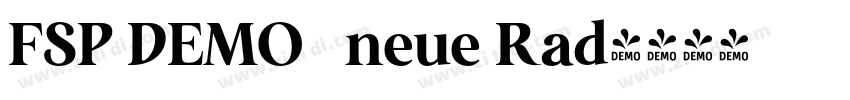 FSP DEMO   neue Rad字体转换